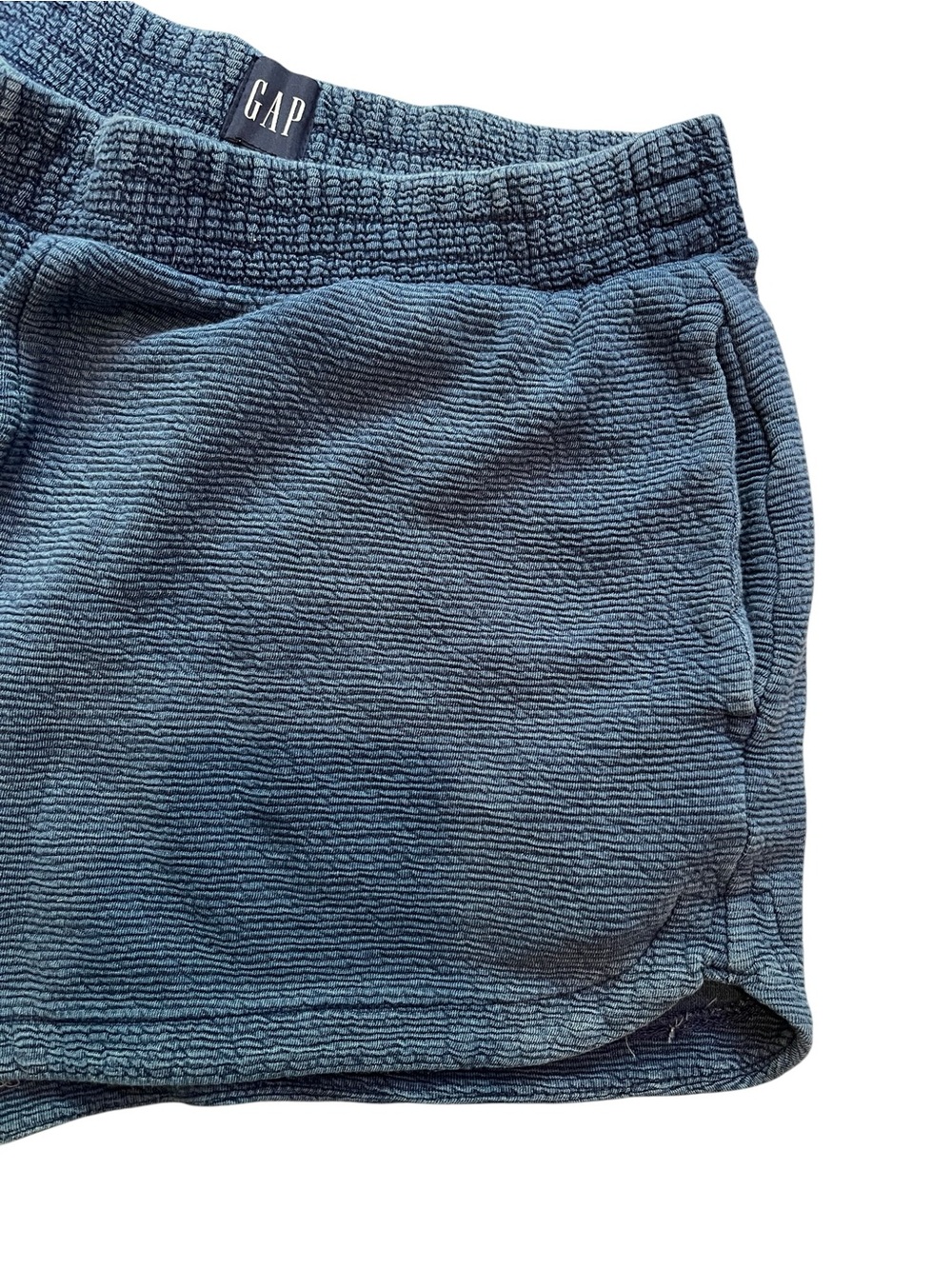Gap Indigo Ribbed Lounge Shorts - Small - Picture 5 of 5